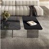 Mesa centro rectangular Air Soft cristal Lago