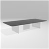 Mesa centro rectangular Air Soft cristal Lago