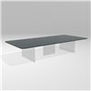 Mesa centro rectangular Air Soft cristal Lago