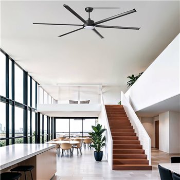 Ventilador Rotterdam XXL con luz Faro Barcelona