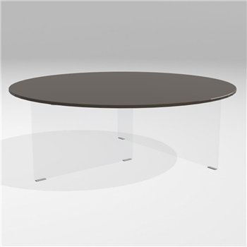 Mesa centro redonda Air cristal Lago