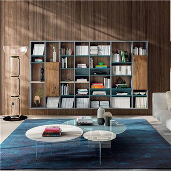 Mesa centro redonda Air XGlass Lago