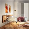 Cama matrimonia Fluttua repisa Lago