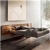 Cama matrimonia Fluttua repisa Lago