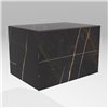 Mesita de noche Materia doble XGlass Lago