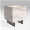 Mesita de noche Materia acero XGlass Lago