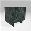 Mesita de noche triple Materia acero XGlass Lago