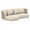 Sofá chaise longue Amba Woven Point