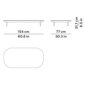Mesa centro rectangular Amba Point