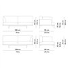 Sofá 2 plazas modular con brazo Long Island Point