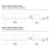 Sofá 3 plazas modular con brazo Long Island Point