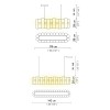 Lámpara suspensión La Lollo Linear de Slamp