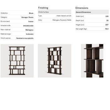 Estantería Block Ethnicraft