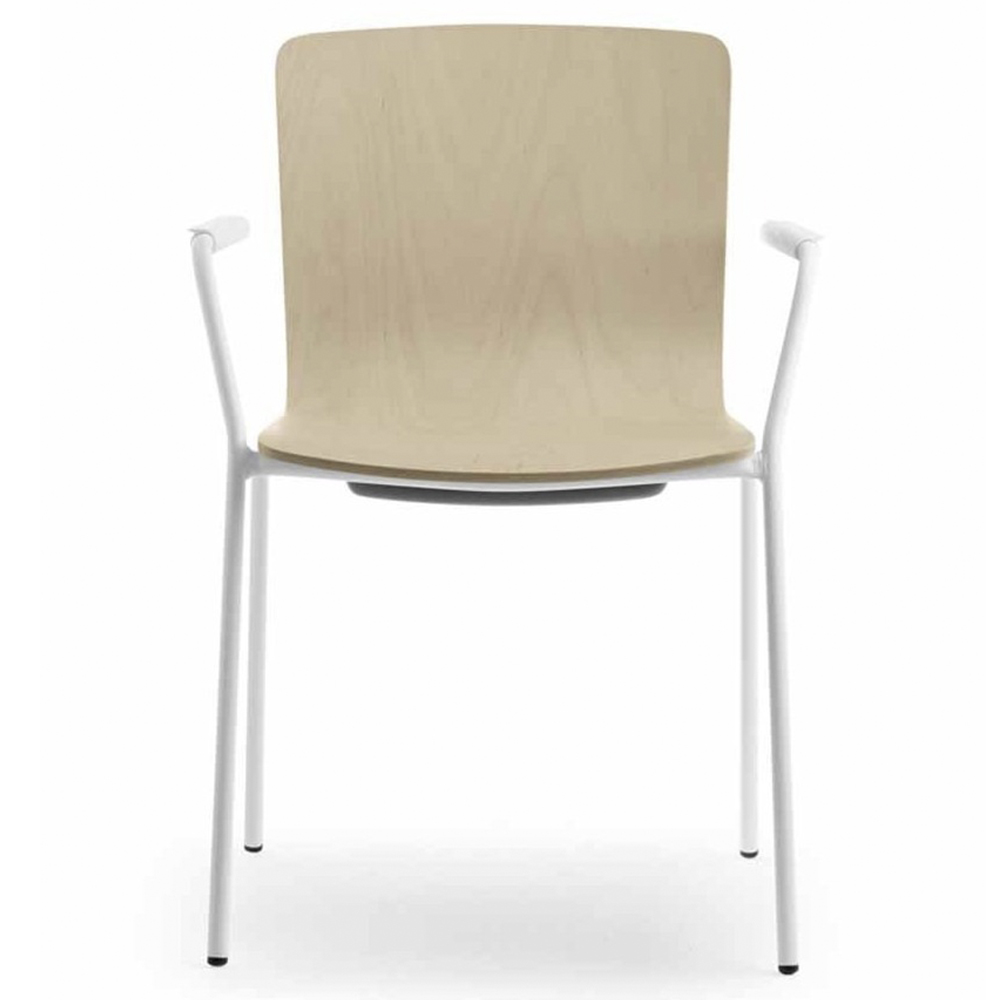 Sillón Glove monocasco haya 4 patas metal Forma5