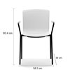 Sillón Glove monocasco haya 4 patas metal Forma5
