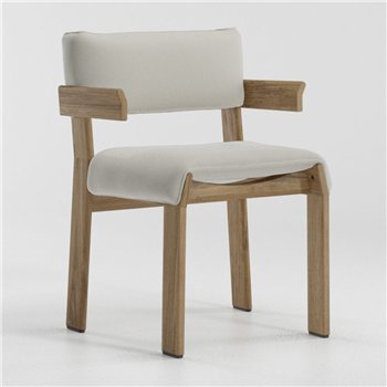 Silla comedor brazos Band teca Kettal