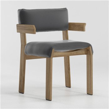 Silla comedor brazos Band teca Kettal