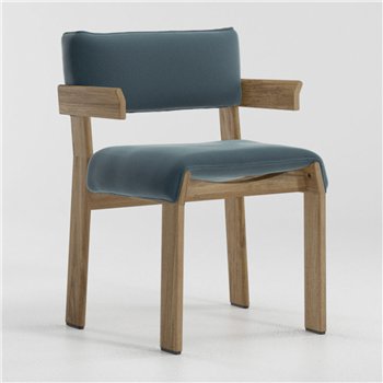 Silla comedor brazos Band teca Kettal
