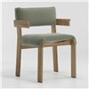 Silla comedor brazos Band teca Kettal