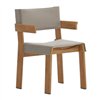 Silla comedor brazos Band teca Kettal