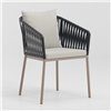 Sillón Aluminio brazos Bela Rope  Bitta Kettal