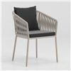 Sillón Aluminio brazos Bela Rope  Bitta Kettal