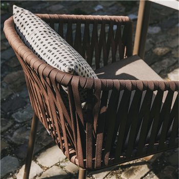 Sillón Aluminio brazos Bela Rope  Bitta Kettal