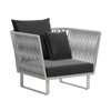 Sillón club Aluminio brazos Bela Rope Bitta Kettal