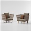 Sillón club Aluminio brazos Bela Rope Bitta Kettal