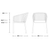 Sillón Aluminio Bela Rope Bitta Kettal