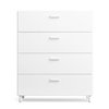 Cómoda ancha Relief con pies - white