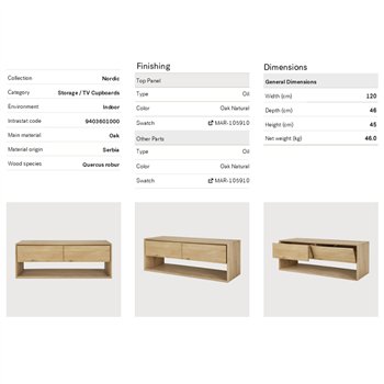 Mueble TV Nordic Ethnicraft