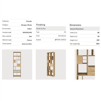 Estantería Pirouette Ethnicraft