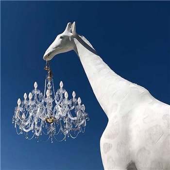 Lámpara de pie Giraffe in Love Outdoor Qeeboo