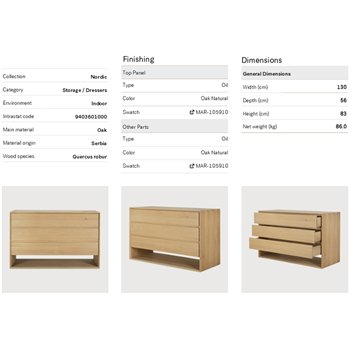 Cómoda Nordic Ethnicraft