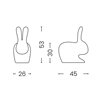 Lámpara portátil Rabbit small Qeeboo