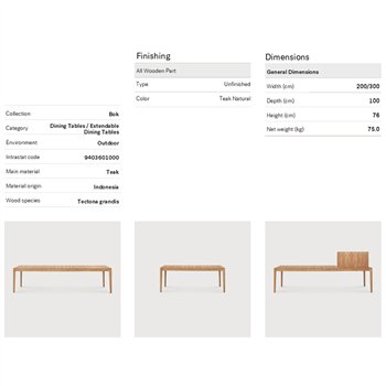Mesa Bok Extensible Outdoor Ethnicraft