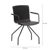 Sillón Glove 4 radios metal con ruedas Forma5 