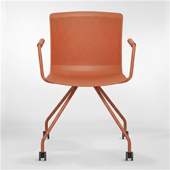 Sillón Glove 4 radios metal con ruedas Forma5 