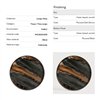 Bandeja Organic Bronze Round Ethnicraft