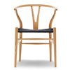 Silla Wishbone CH24 Black - Roble aceitado