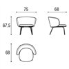 Sillón Colombina Finewood Lago
