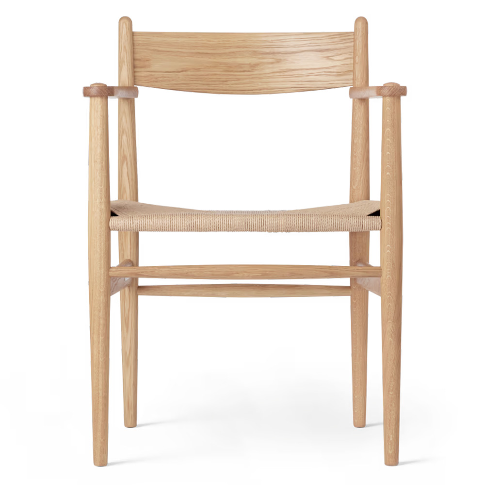 Sillón CH37 Carl Hansen and Son - Roble aceite - Cuerda natural