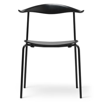 Silla CH88T Carl Hansen and Son - Haya negro/Acero negro