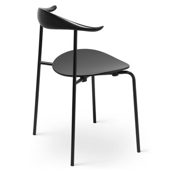 Silla CH88T Carl Hansen and Son - Haya negro/Acero negro