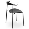 Silla CH88T Carl Hansen and Son - Haya negro/Acero negro