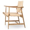 Sillón Huntsman BM1106 - Roble aceite/Leather saddle Natural