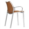 Sillón Gas Cromo Tapizado Stua