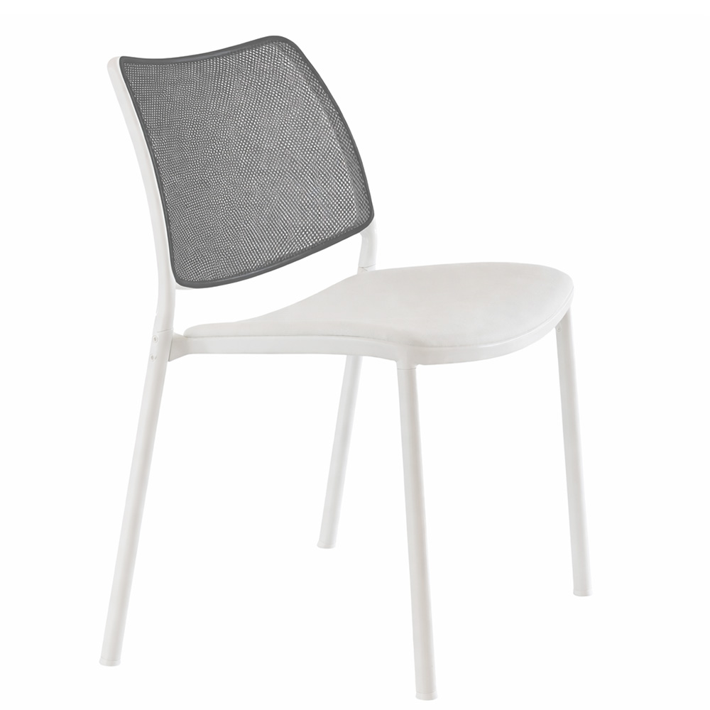 Silla Gas Blanca Tapizada Red Stua
