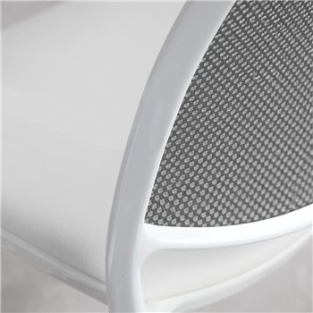 Silla Gas Blanca Tapizada Red Stua